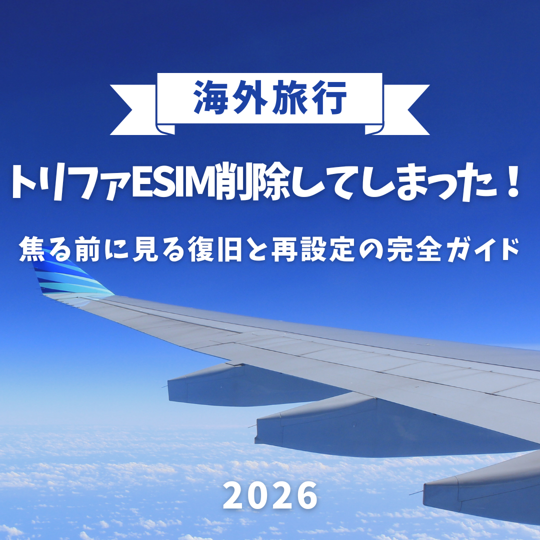 トリファesim 削除してしまった