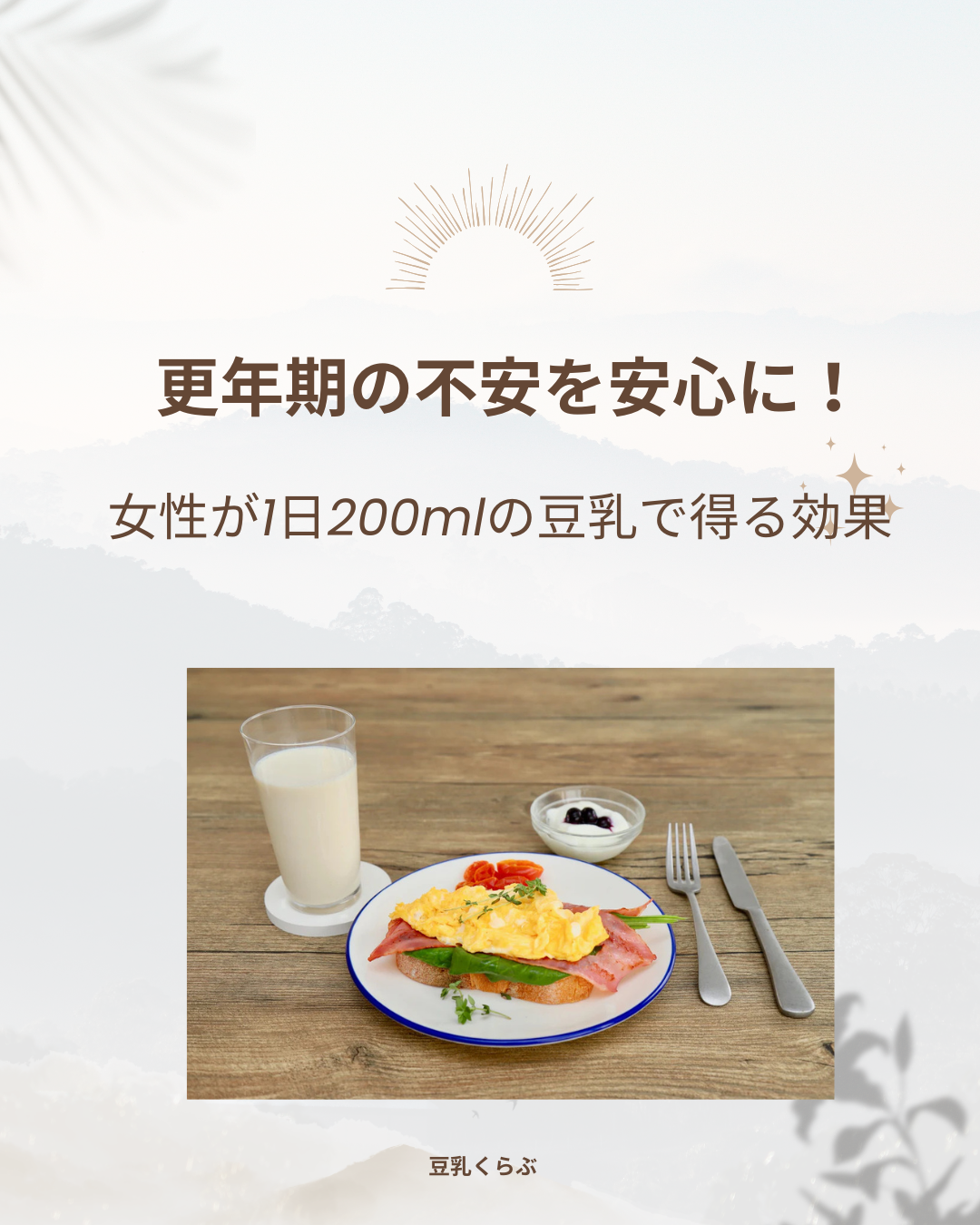 豆乳 効果 女性 更年期